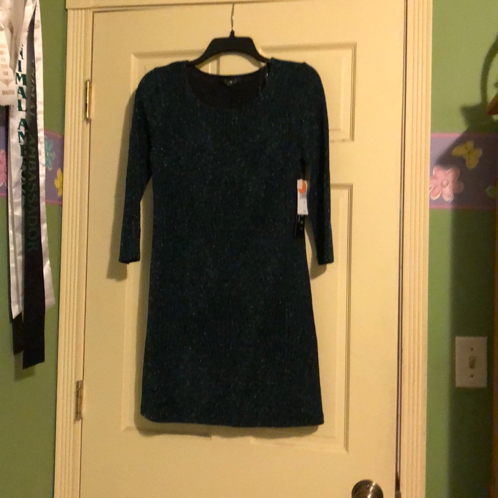 Deep green cocktail dress